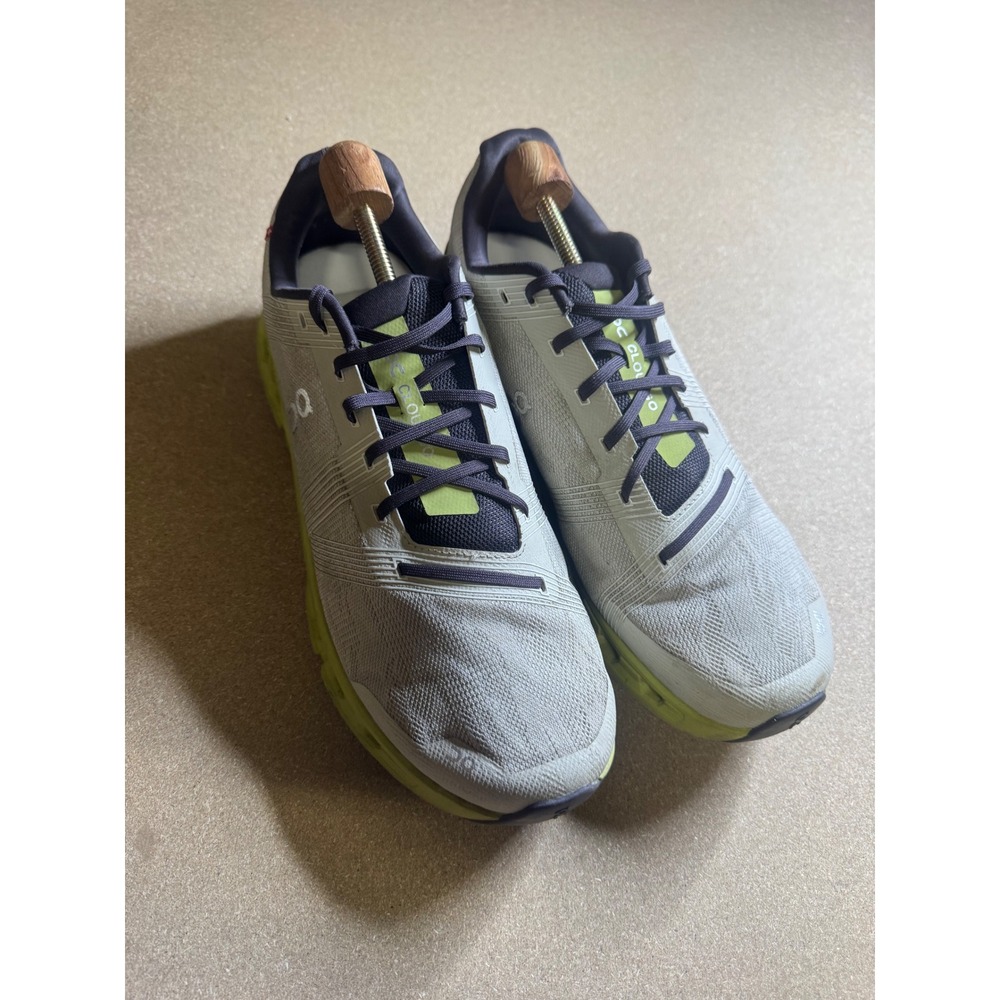 On Running Cloudflyer 4 Mens 13 Grey‎ Lime Green Road Running Shoes 55.97901